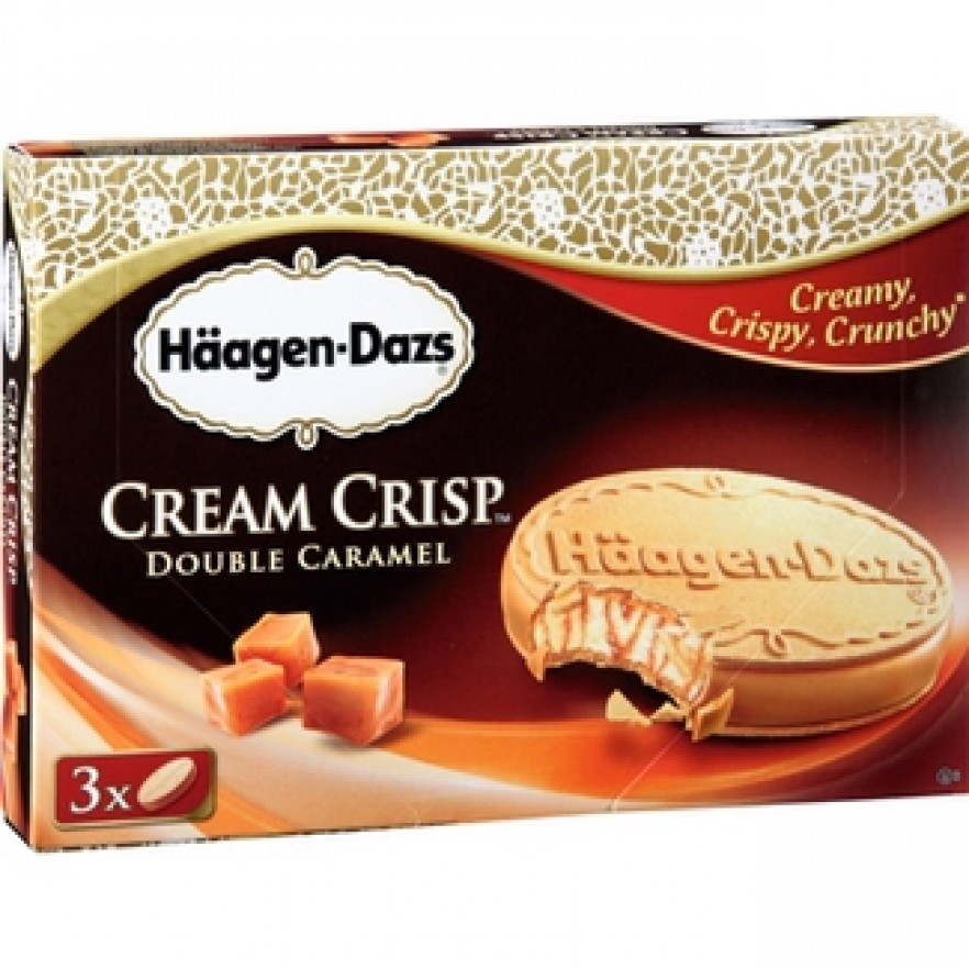 HAAGENDAZS cream crisp caramelo pack 3